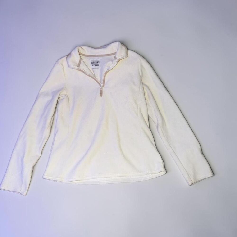 Old-navy Women's Cream and White Sweatshirt